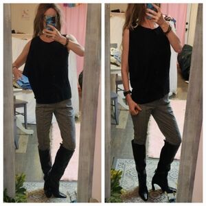 Halogen Asymmetrical Side Draped Tank